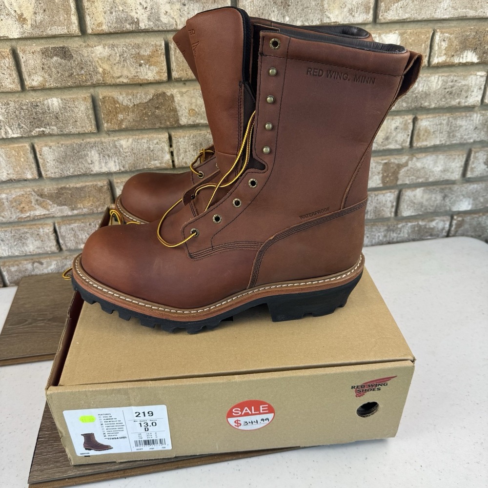Red Wing Loggermax Sz 13D Waterproof 9" EH Men's Work Boots Soft Toe Insulated